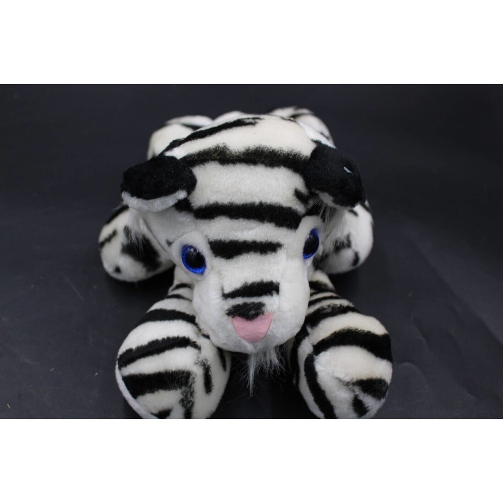 VINTAGE 12” 1985 White Tiger Cub Plush Ringling Bros Barnum Stuffed